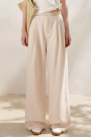 Tencel Linen Lace Pants