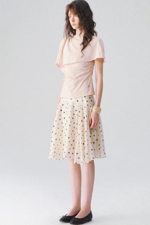 Tencel Polka Dot Skirt