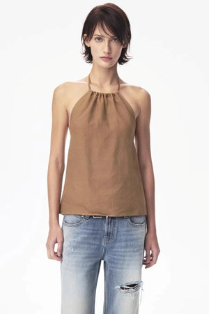 Tencel Ramie Halter Top