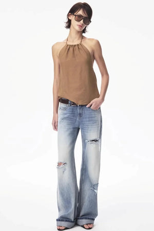 Tencel Ramie Halter Top