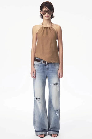 Tencel Ramie Halter Top