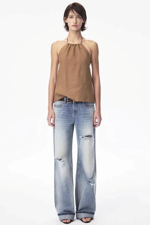 Tencel Ramie Halter Top
