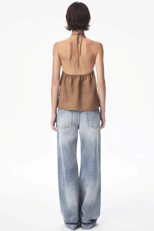 Tencel Ramie Halter Top