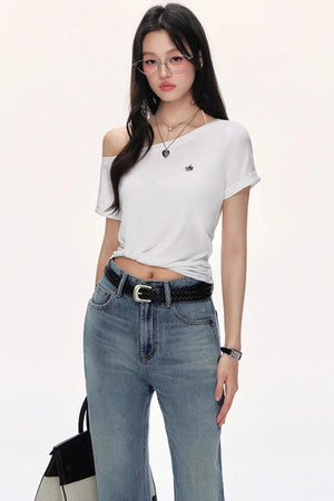 Tencel Twisted Pleat Tee