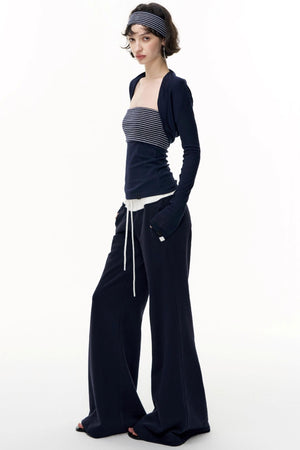 Tencel Waist Long Dress Set-Up