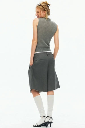 Tencel Wool Pleated Pants
