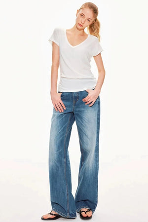Tencel Wool V-Neck Top