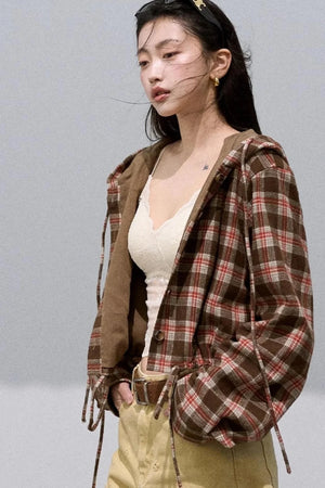 Texture Check Wool Jacket