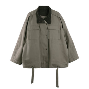 Texture Pocket Trench Coat