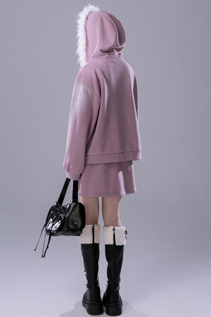 Thickened Fleece Sweatshirt Set-Up
