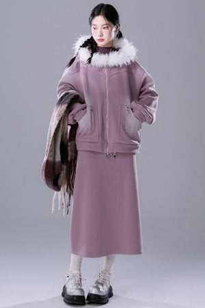 Thickened Fleece Sweatshirt Set-Up
