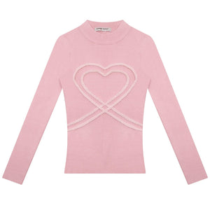Thickened slim knitted top