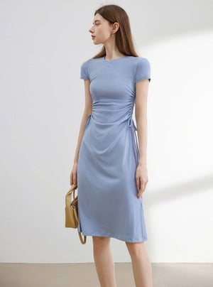 Thin Knit Short Sleeve Dress