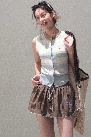 Thin Linen Relaxed Fit Vest