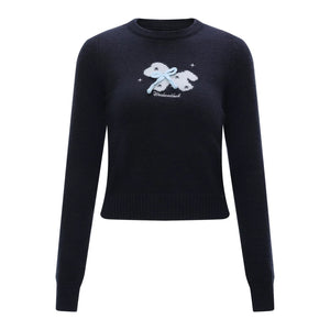 Three-Dimensional Bow Sweater