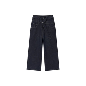Three-Dimensional Embroidery Denim Pants
