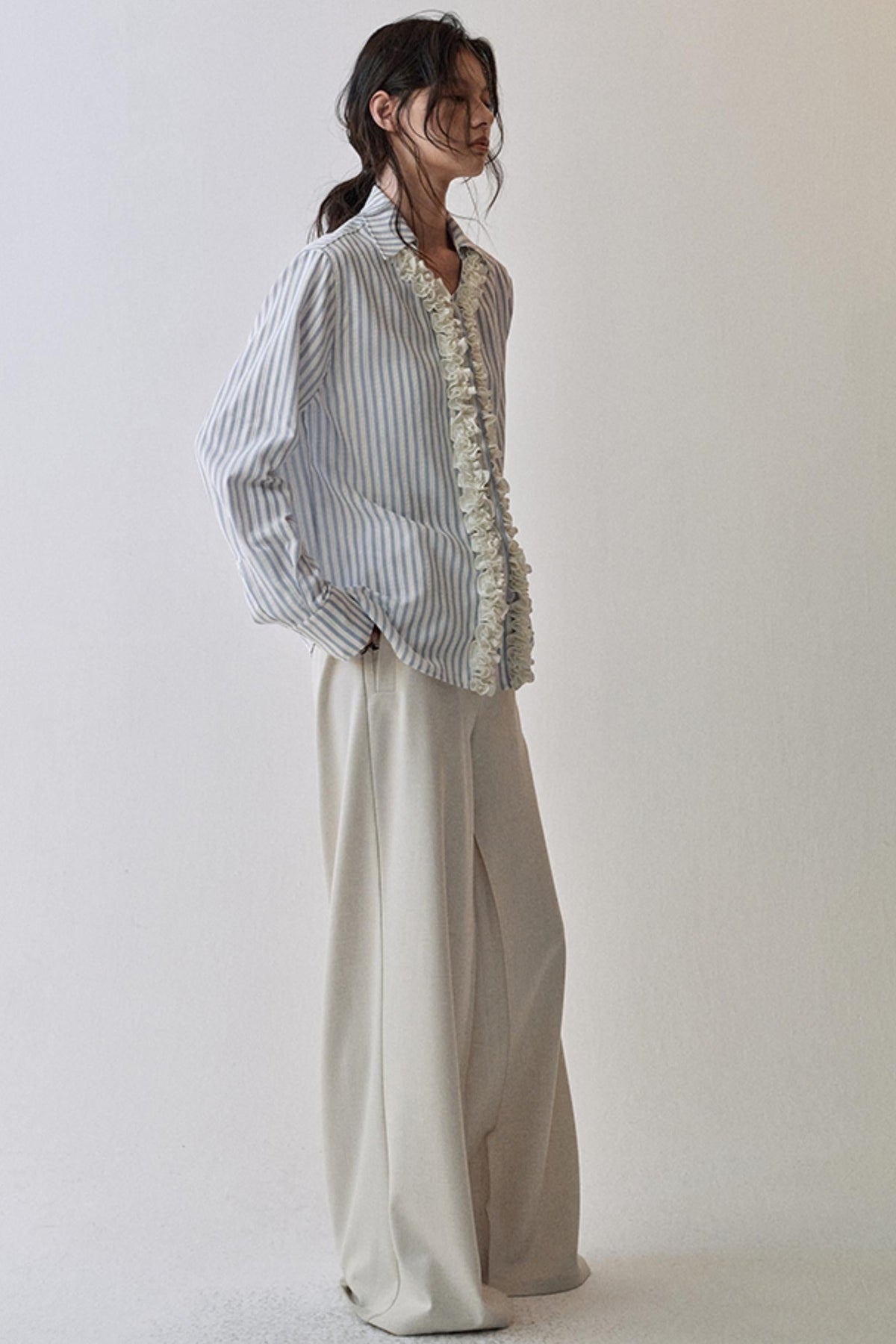 Three Dimensional Lace Shirt