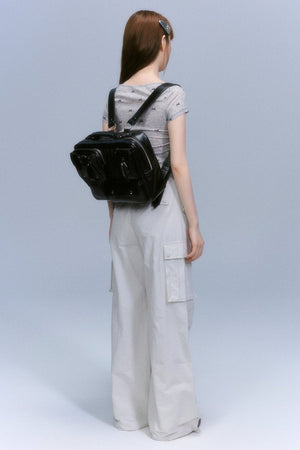 Three-dimensional Pocket Shoulder Bag