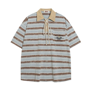 Tie-Dye Striped Retro T-Shirt