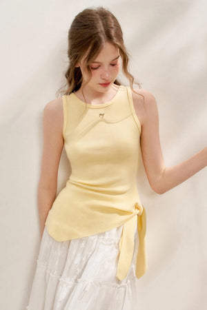 Tie-Knot Knit Vest