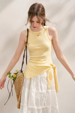 Tie-Knot Knit Vest