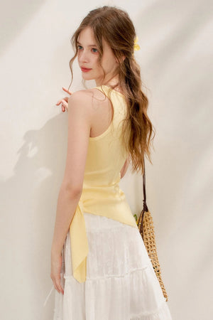 Tie-Knot Knit Vest