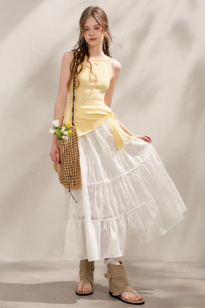 Tie-Knot Knit Vest