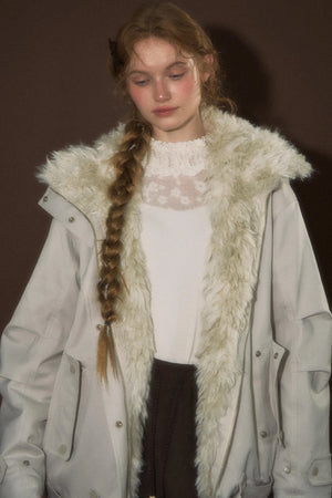 Time Traveler Fur Collar Jacket