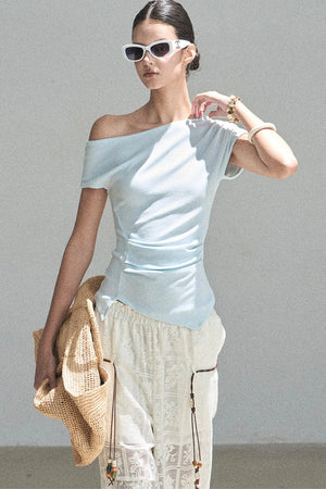 Translucent Lace Wide-Leg Pants