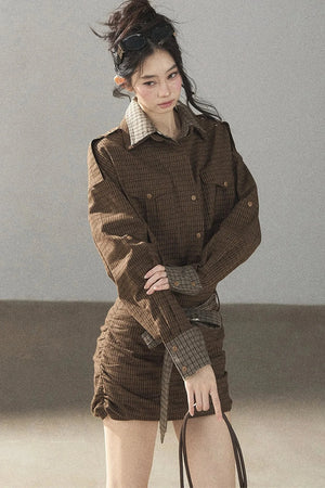 Tree Check Shirt Dress