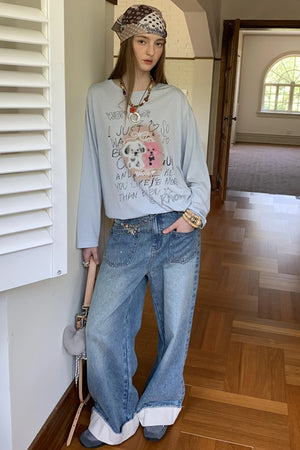Trend Print Long Sleeve T-Shirt