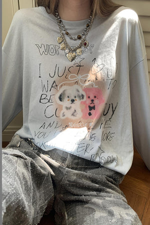 Trend Print Long Sleeve T-Shirt