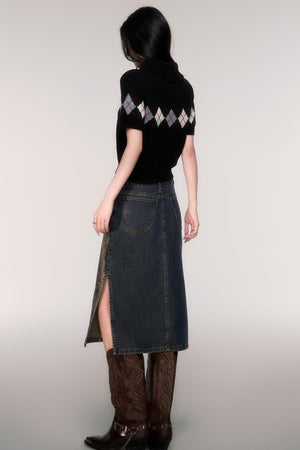 Trendy High Neck Short Sleeve Top