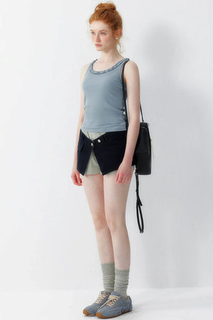 Trim Lyocell Camisole Top