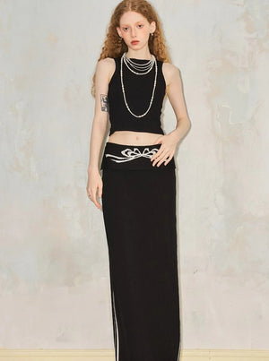 Turned-waist Skirt