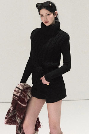 Tweed Wool Shorts