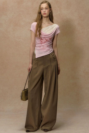 Twilight Palm Wide-Leg Pants
