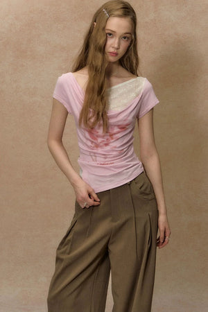 Twilight Palm Wide-Leg Pants