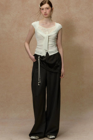 Twilight Palm Wide-Leg Pants