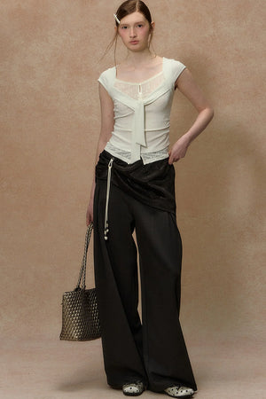 Twilight Palm Wide-Leg Pants