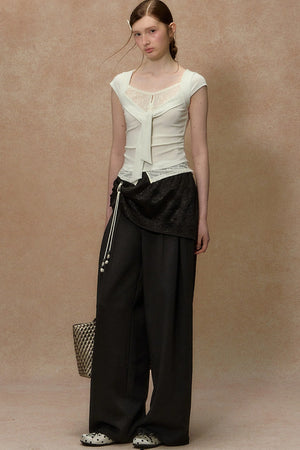 Twilight Palm Wide-Leg Pants