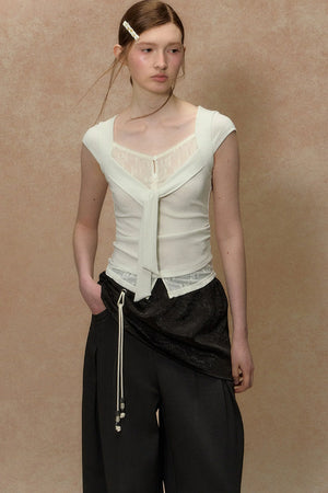 Twilight Palm Wide-Leg Pants