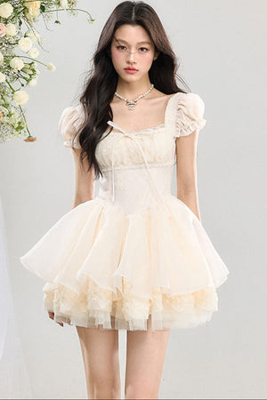 Twin Flowers Lace Dress