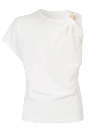 Twisted Cloud Shoulder Tee