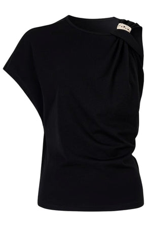 Twisted Cloud Shoulder Tee