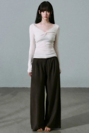 Twisted Lace Wool Top