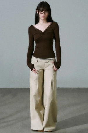 Twisted Lace Wool Top