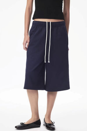 Two-Color Drawstring Sweatpants