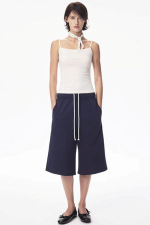 Two-Color Drawstring Sweatpants