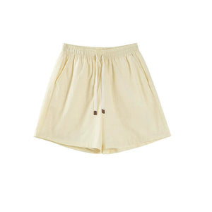Two-Piece Cream Shirt And Shorts Set-Up